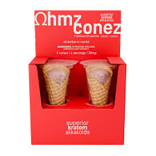 Ohmz Conez 7 Hydroxy 70mg 2pk DISPLAY STRAWBERRY (8pcs)
