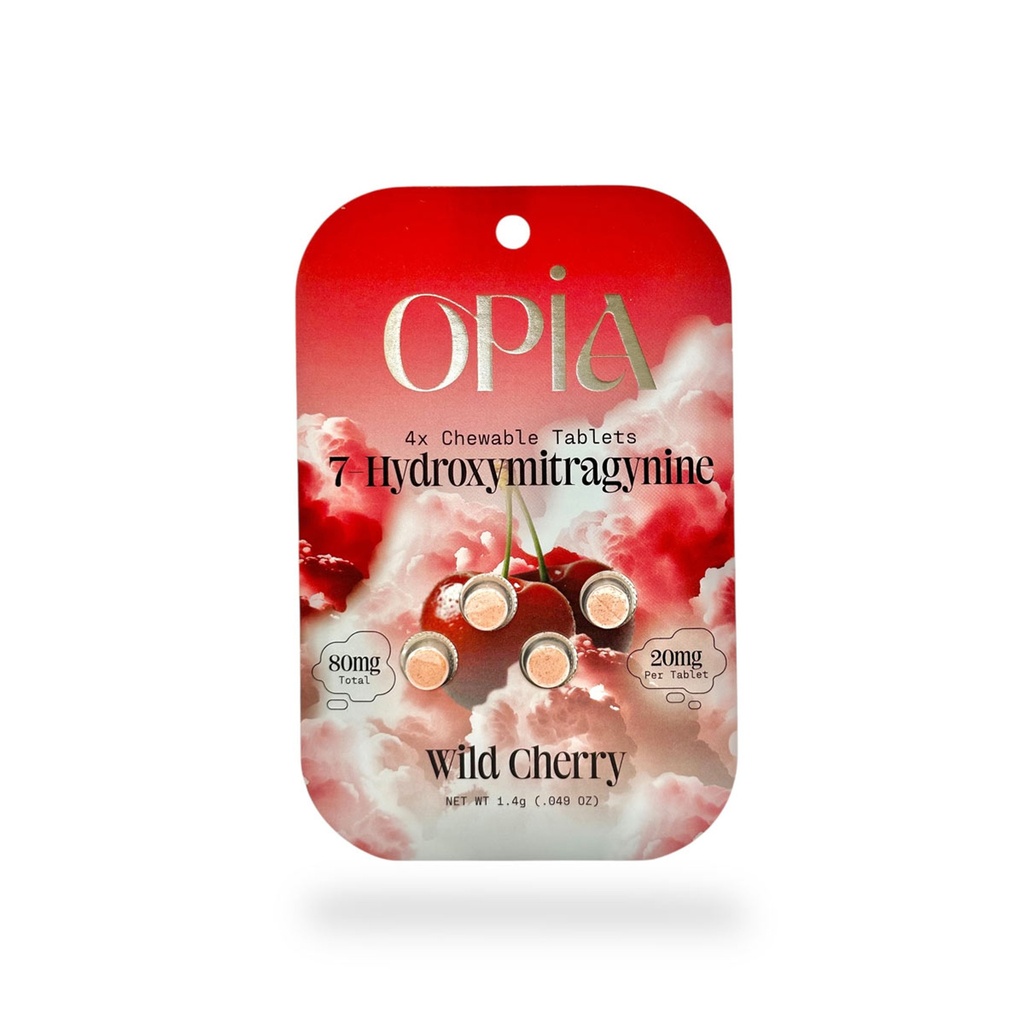 OPIA 7 HYDROXY 4ct TABS/ 80mg PER PACK DISPLAY (10pcs)(MSRP: $24.99ea) (BLUE RASPBERRY)