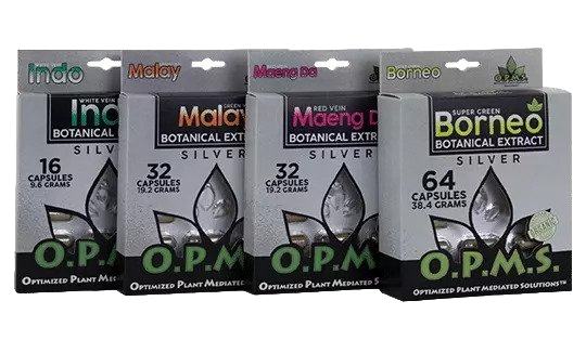 O.P.M.S. SILVER BOTANICAL EXTRACT 64ct CAPS (1pc) (SUPER GREEN BORNEO)