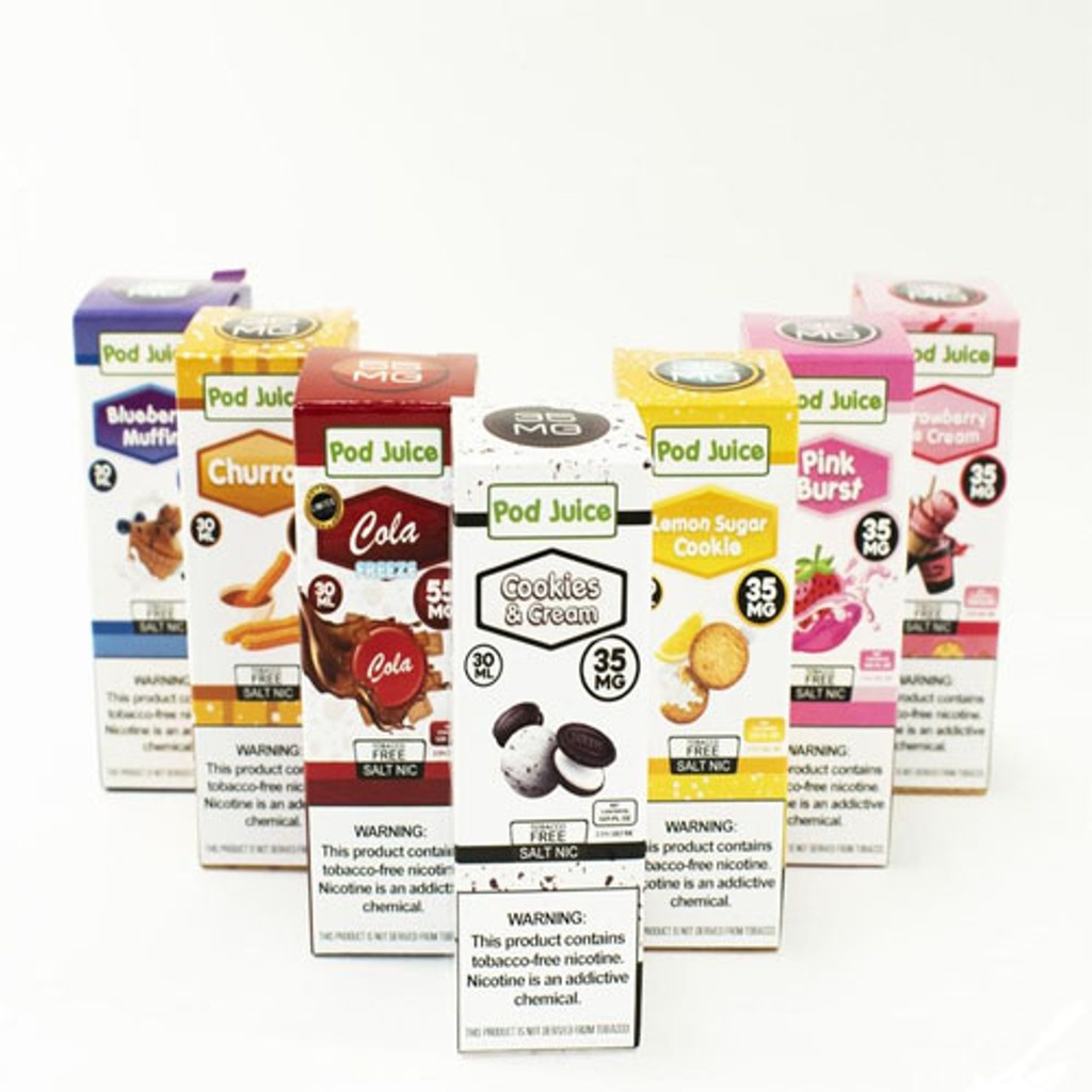 POD JUICE TFN SALTS E-LIQUID 30mL (1pc) (Lemon Mint, 35MG)