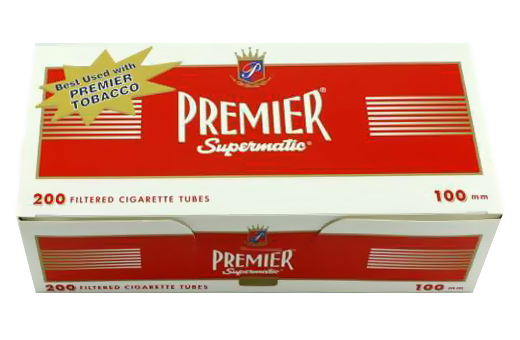PREMIER TUBES 100s 200ct- SLEEVE (5pcs) (RED/ FULL FLAVOR)
