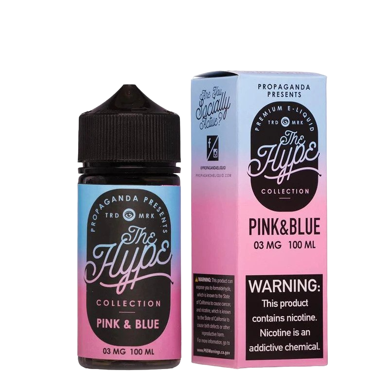 PROPAGANDA THE HYPE E-LIQUID 100ML (PINK & BLUE, 3MG)