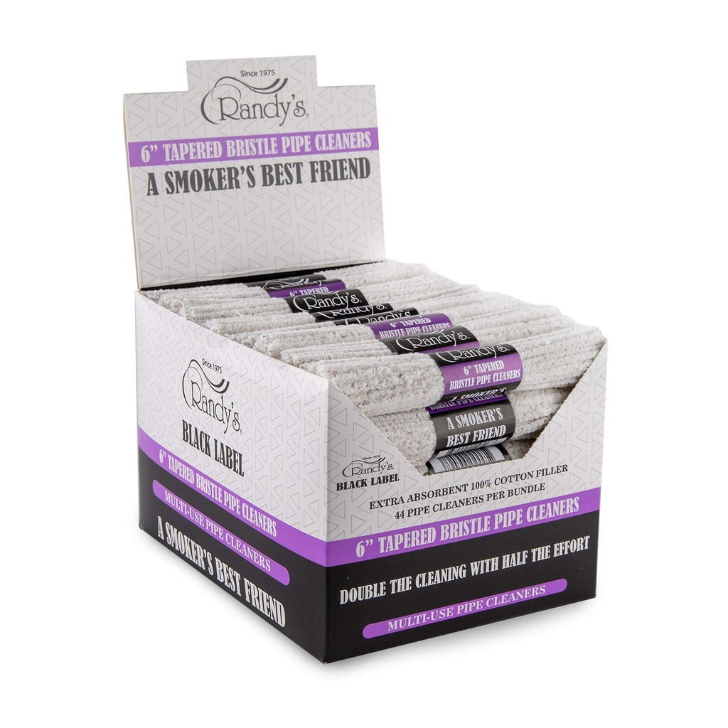 RANDY'S BRISTLE PIPE CLEANERS 6" 44CT BUNDLE (48pcs)