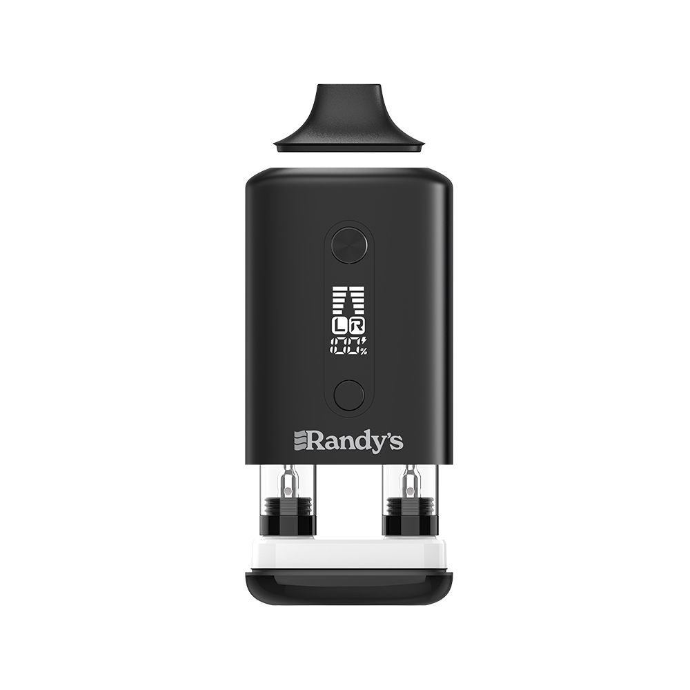 RANDY'S INSPO DUAL CONCENTRATE VAPORIZER, 5/10 THREAD (1pc)(MSRP: $34.99) (NOIR BLACK)
