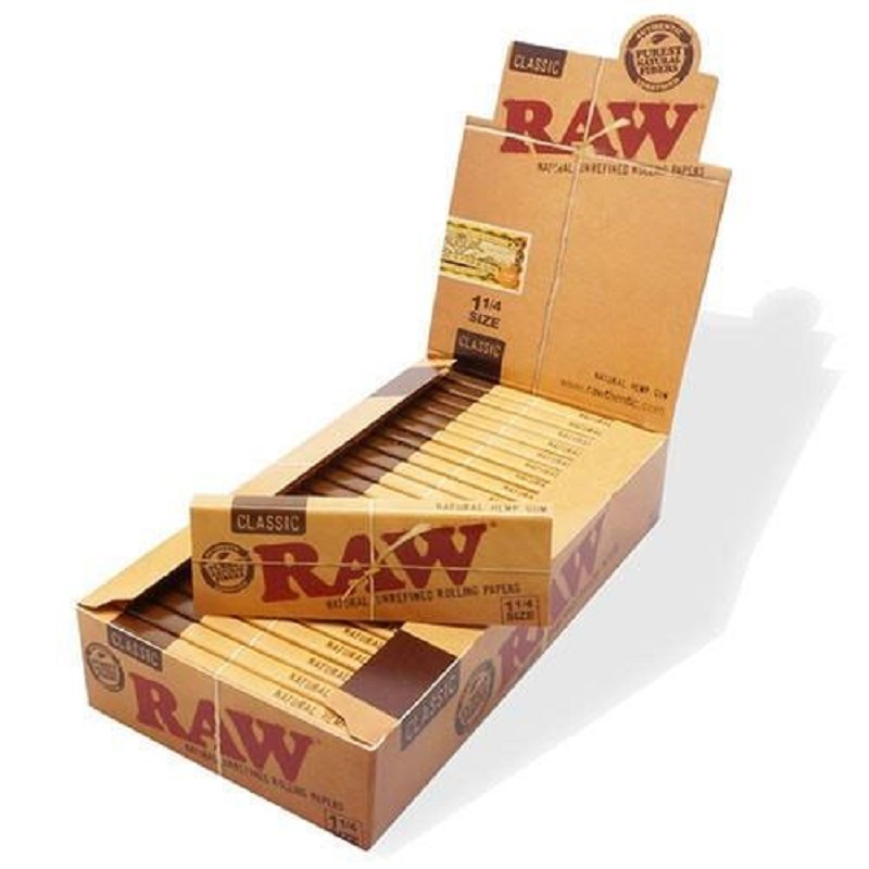 RAW CLASSIC 1 1/4 ROLLING PAPERS 50pk (24pcs) (20 YEAR ANNIVERSARY DESIGN)