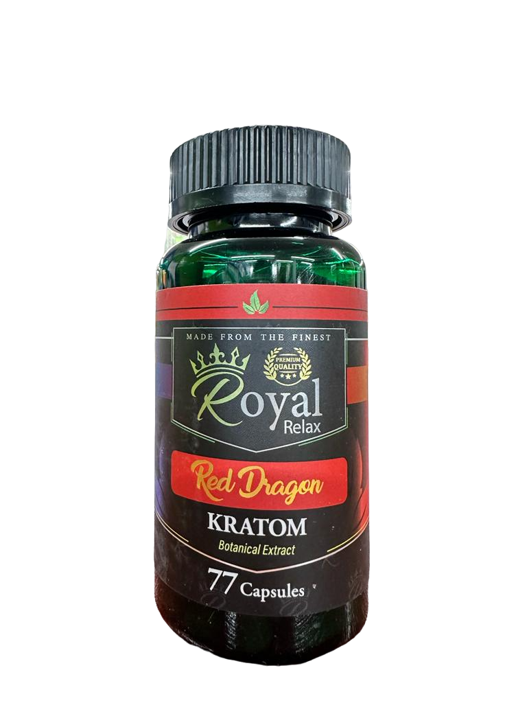 Royal Kratom 77ct Capsules (1pc) (MSRP $17.99) (Red Dragon)