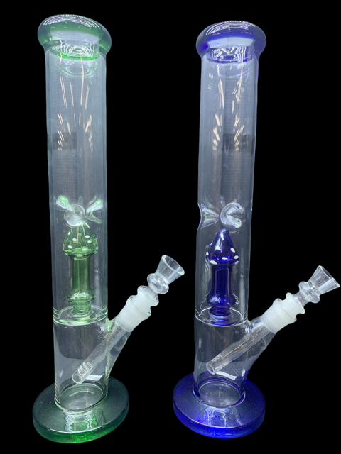 MUSHROOM PERC 14&quot; STRAIGHT WATER PIPE (1pc)