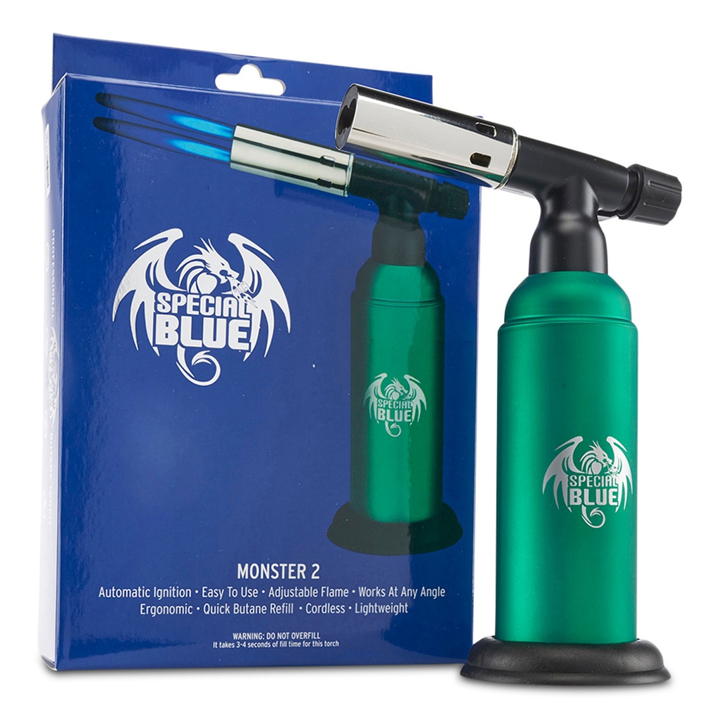 SPECIAL BLUE MONSTER 2- DOUBLE FLAME TORCH (1pc) (Green)