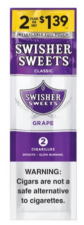 SWISHER RILLOS 2pk/$1.39 (30pcs) (GRAPE)