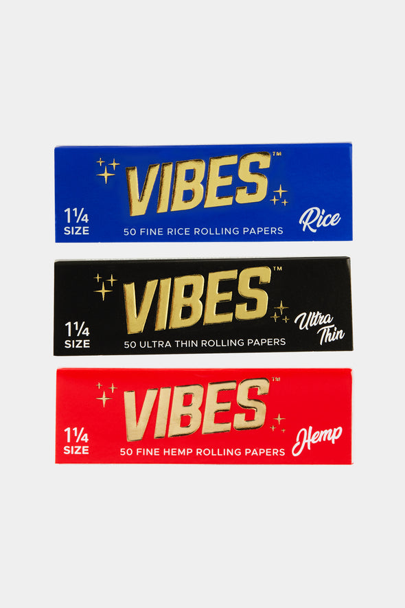 VIBES 1 1/4 ROLLING PAPERS 50pk (50pcs) (Organic Hemp)