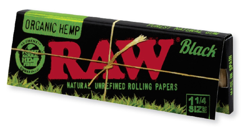 Raw Organic Black Papers 1 1/4 50pk (24pcs)