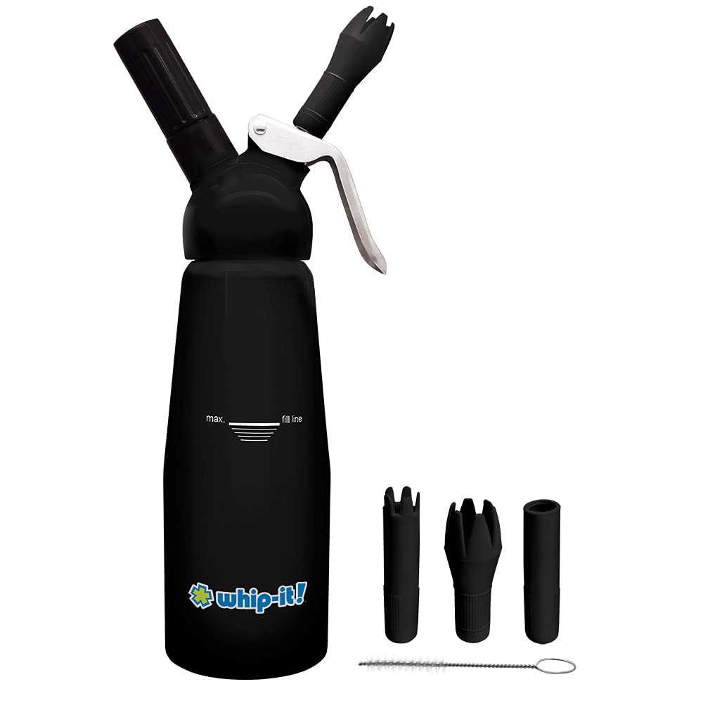 WHIP-IT! CREAM DISPENSER .50L (SVPLUS) (ALUMINUM HEAD & BODY) (1pc) (Black)