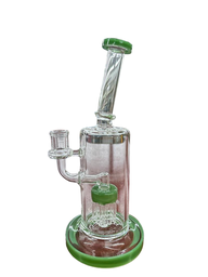 BENT NECK TREE PERC 10.5&quot; WATER PIPE (1pc)