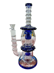 WIDE BASE DOUBLE SPRINKELR WATER PIPE (1pc)
