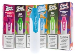 CLOUD NURDZ 3500 PUFF RECHARGEABLE DISPOSABLE (10pcs)