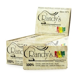 RANDY'S ROOTS HEMP WIRED ROLLING PAPERS 77mm (25pcs)