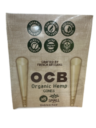 OCB ORGANIC HEMP CONES SMALL (78mm) 8pk (32pcs)