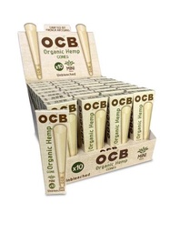 OCB ORGANIC HEMP CONES MINI (70mm) 10pk (32pcs)