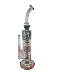 16" TRIPLE PERC BENT NECK WATER PIPE (1pc)
