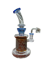 BIG MOM FROSTED CHAKRA WATER PIPE (1pc)