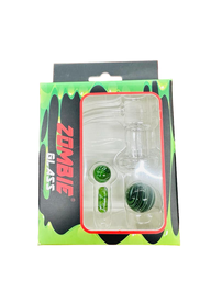 ZOMBIE GLASS 14mm MALE TERP SLURP SET (BANGER W/ 3ct PEARLS)(1pc)