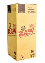 RAW CLASSIC CONES 1 1/4 BULK (900pcs)