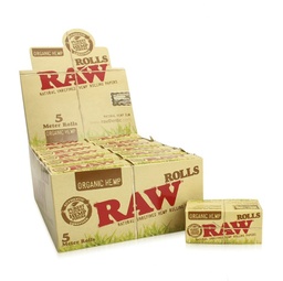 RAW ORGANIC HEMP KING SLIM 5 METER ROLLS(24PCS)