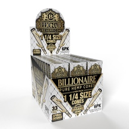 BILLIONAIRE HEMP CONE 1 1/4 (6pk) 33pk