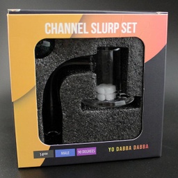 YO DABBA CHANNEL SLURP SET 10mm MALE 90° (1pc)