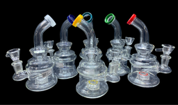 CHUBBY BASE BENT NECK 6.5&quot; WATER PIPE (1pc)