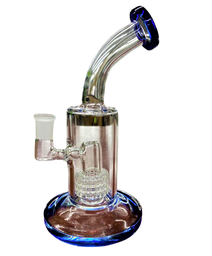 9&quot; WIDE BASE BENT NECK MATRIX PERC WATER PIPE (1pc)