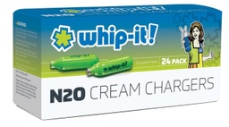 WHIP-IT! Cream Chargers 24ct (25pcs)FOR FOOD PREP ONLY 18+