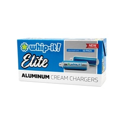 WHIP-IT! ELITE CREAM CHRGERS 50CT (12PCS)FOR FOOD PREP ONLY 18+