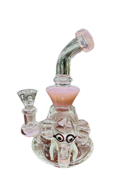 Elephant Slime Color 7&quot; Water Pipe (1pc)