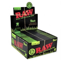 Raw Organic Black King Size Slim Papers 32pk (50pcs)