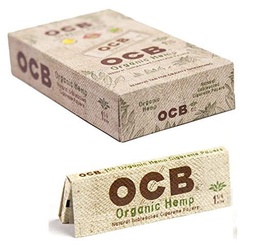 OCB Organic Hemp 1  1/4 Papers 50pk (24pcs)