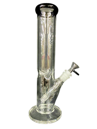 HEAVY STRAIGHT 12&quot; GLASS WATER PIPE (1pc)