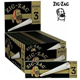 ZIG ZAG CONES KING SIZE 3pk (24pcs)